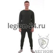 Нательное белье зеленого цвета, футер