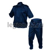 Костюм летний (сетка, синий)