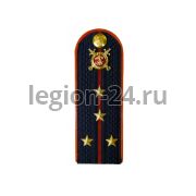 Погоны Капитан МВД (иссиня-черный, пластик)