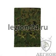 Фальш-погоны зеленый пиксель подполковник