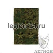 Фальш-погоны зеленый пиксель полковник