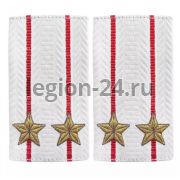 Фальш-погоны Полиция белые н/о подполковник