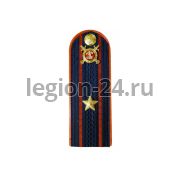 Погоны Майор МВД (иссиня-черный, пластик)