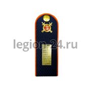 Погоны Старшина МВД (иссиня-черный, пластик)