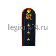 Погоны Старший Прапорщик МВД (иссиня-черный, пластик)