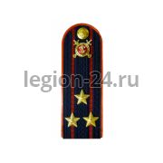 Погоны Полковник МВД (иссиня-черный, пластик)