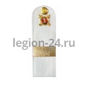 Погоны Старший Сержант МВД (белые, пластик)
