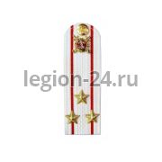 Погоны Полковник МВД (белые, пластик)