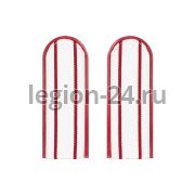 Погоны ФСИН 2 пр. белые (пластик)