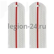 Погоны Полиции 1 пр. белые (пластик, 12 см)