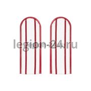 Погоны ФСИН 2 пр. белые (пластик, 12 см)