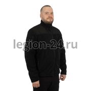 Куртка флисовая Медведь (с погонами) черная