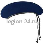 Берет бесшовный синий