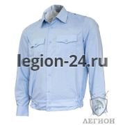Рубашка мужская, голубая длинный рукав (без липучки)
