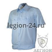 Рубашка женская голубая короткий рукав (без липучки)