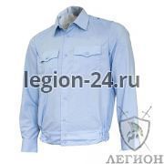 Рубашка женская, голубая длинный рукав (без липучки)