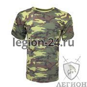 Футболка зеленый камуфляж